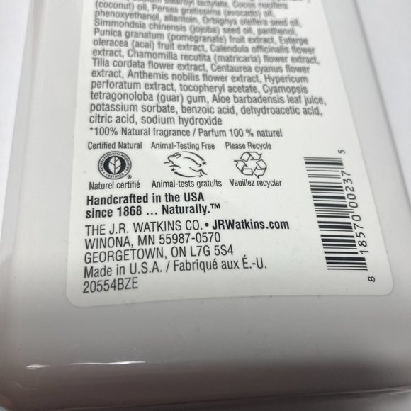 J.R. Watkins Pomegranate Acai Hand & Body Lotion DISCONTINUED 11oz 4 Bottles - Picture 10 of 13